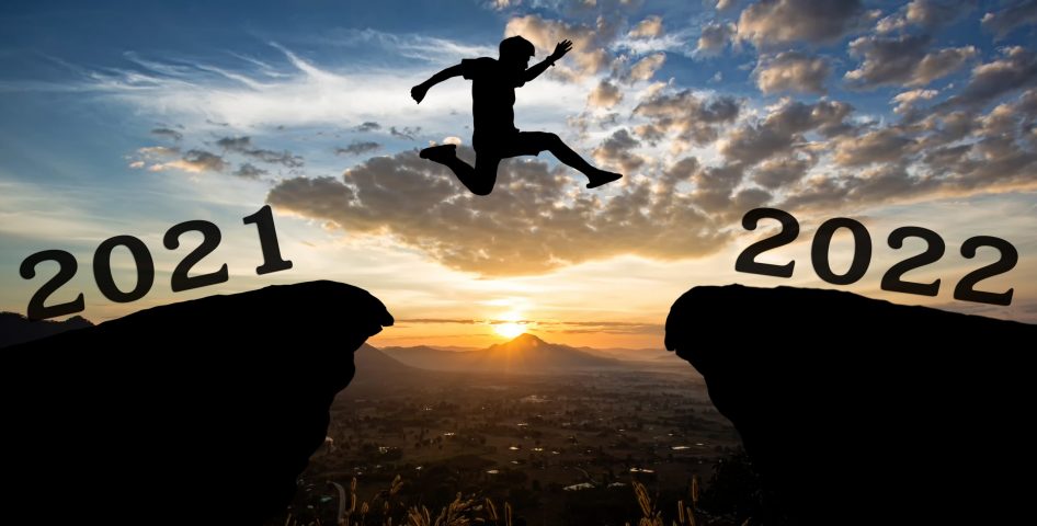 A,Young,Man,Jump,Between,2021,And,2022,Years,Over